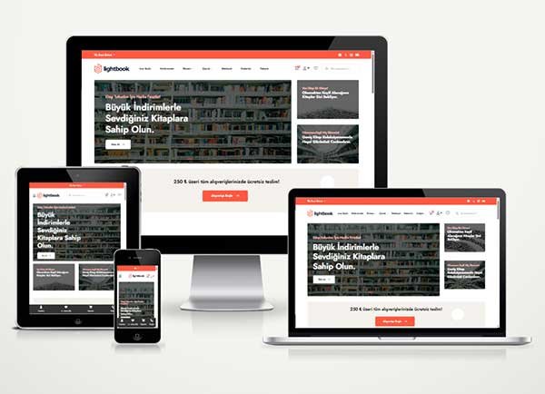 Kitap Kırtasiye E-Ticaret Web Paketi Book