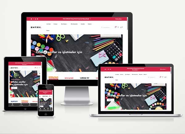 Kırtasiye Ürünleri Satış E-Ticaret Paketi Entry