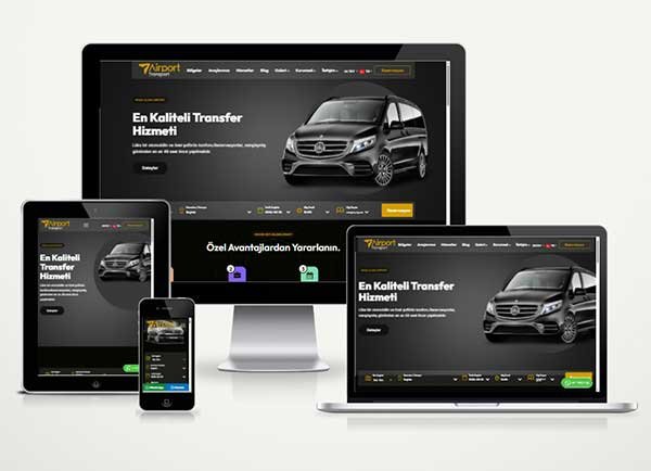 Vip Transfer Web Sitesi Paketi BlackAirport